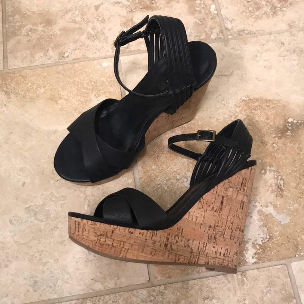 Forever 21 - Black Wedges - Size 6.5